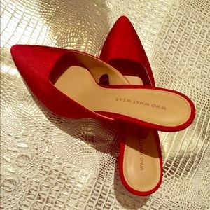 Who What Wear (Target) Red Mules